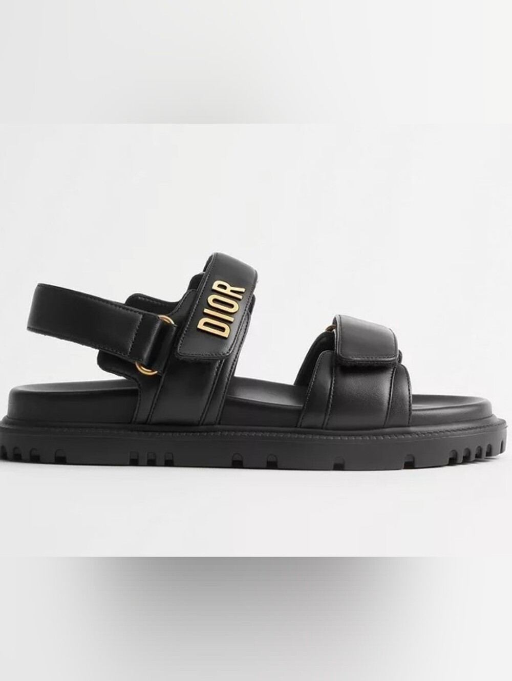 Black Lamb Skin Sandals